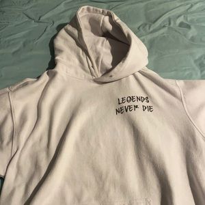 Juice Wrld Legends Never Die white hoodie size L
